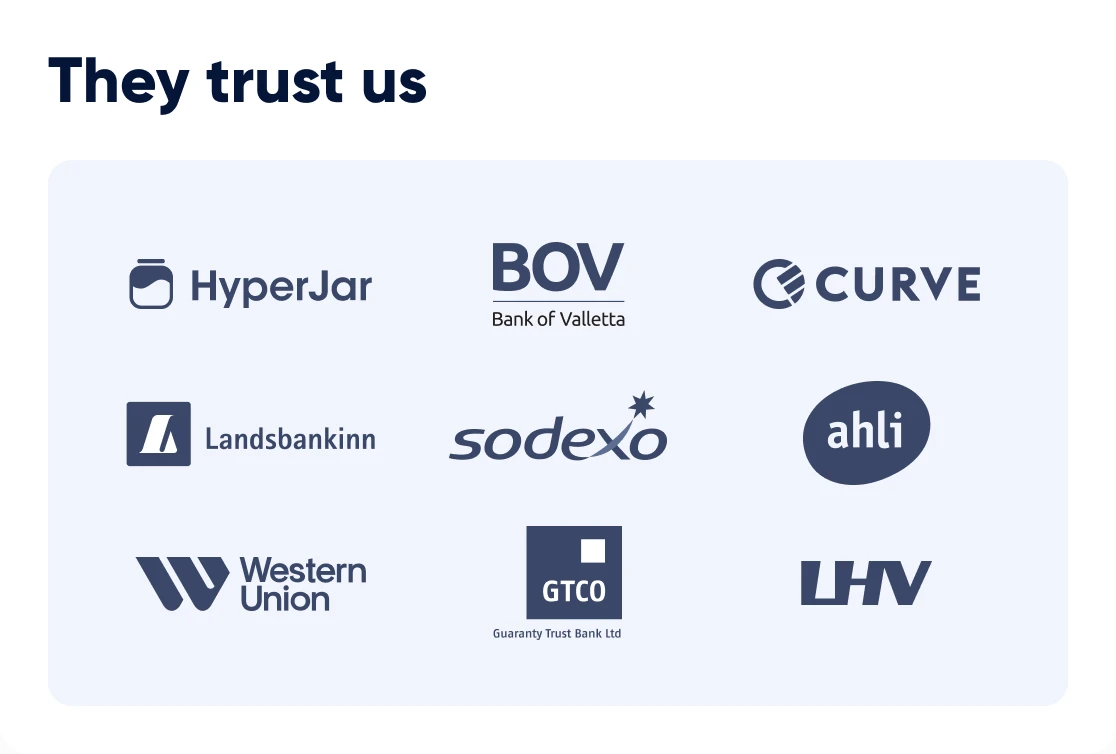 Salt Edge clients include HyperJar, Bank of Valletta, Curve, Landsbankinn, Sodexo, Ahli, Western Union, GTCO and LHV